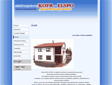 Tablet Screenshot of kofr.cz